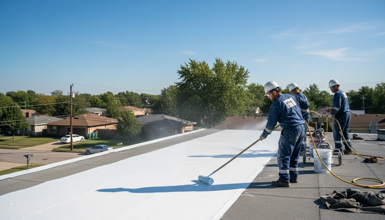 Commercial roof coating in Green Bank, WV near me